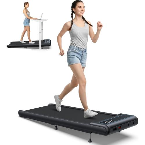 WELLFIT 10% Incline Walking Pad, 3HP 4MPH/7.6MPH 265/350 lb  Capacity Treadmills for Home, Wide Running Area Treadmill with Mute Remote, APP and Console Control for Small Space, No Assemble