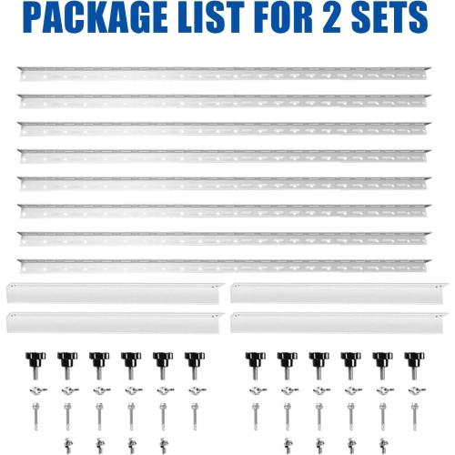 Solar Panel Mount Brackets, 2 Sets 45 inch with Foldable Tilt Legs, Suitable for 2-4pcs 180 200 300 400 500 Watt Solar Panel, Adjustable Mounting Brackets for Roof, RV, Boat, and Off-Grid