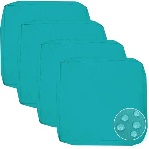 Sqodok Patio Cushion Covers, Waterproof Outdoor Cushion Covers Replacement, Patio Cushion Seat Slicovers for Sectional Sofa, Chair, Outdoor Wicker Patio Sofa