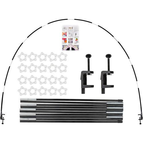 13ft Table Balloon Arch Kit, Balloon Arch Stand Frame for Different Size Tables Graduation Wedding Birthday Baby Shower Party Decorations(Black)