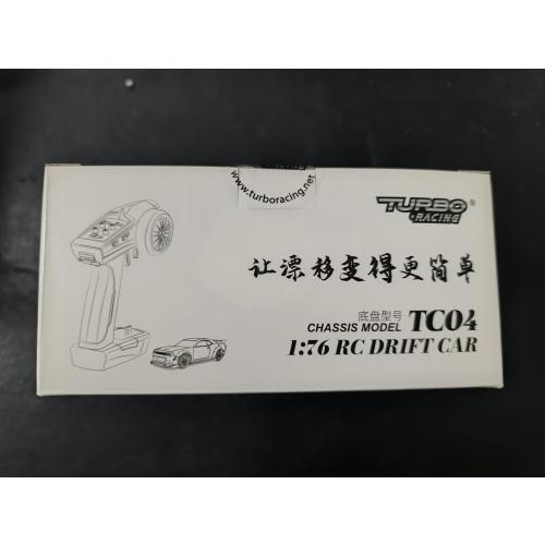 Turbo Racing 1:76 Scale Drift RC Car with Gyro Mini Full Proportional RTR 2.4GHZ Remote Control with 2 Replaceable Body Shell (C65-GREY)