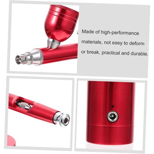 DOITOOL 1set Portable USB Rechargeable Airbrush and Air Pump Set for Art Makeup Cake Decoration and Model Painting Compact Design Stable Pressure Easy to Carry for Hobbies and Crafts