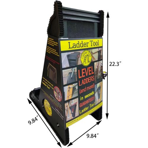 Ladder Leveler,Ladder Jacks,Ladder Stabilizer Tool with Storage Easy to Use for All Surfaces and Uneven Ground