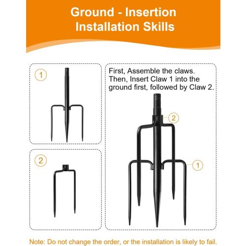 4 Pack String Light Poles for Outside, Thickened Metal Lights Hanger Pole Outdoor with Fork, Lighting Hanging Post Accessories for Patio Decor Garden Backyard Yard Front Porch Outside Decorations