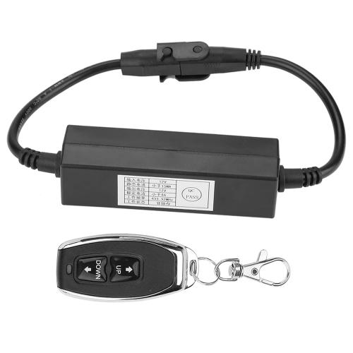 12V Wireless Remote Control Linear Actuator with DPDT Switch, Forward/Reverse DC Motor for Home Automation, Automatic Door System, Stainless Steel Actuator Controller