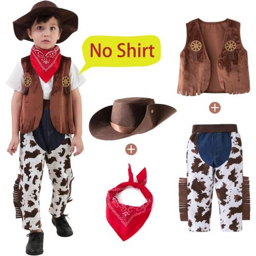 Size M. LXKIKMM May's Baby Western Cowboy Style Kids Costume Set Cosplay Costume