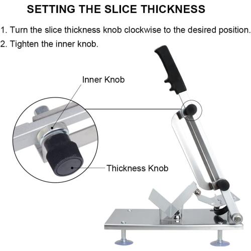 Manual Frozen Meat Slicer, befen Upgraded Stainless Steel Meat Cutter Beef Mutton Roll for Hot Pot KBBQ Food Slicer Slicing Machine for Home Cooking of Hot Pot Shabu Shabu BBQ