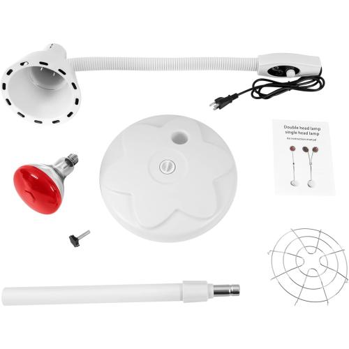275W NIR Heat Lamp, Infrared Light for Pain and Muscle Soreness, Standing Heat Lamp, 360° Angle Adjustable, Knob On/Off, Temperature Range 0-115 ° C /32-239 ° F