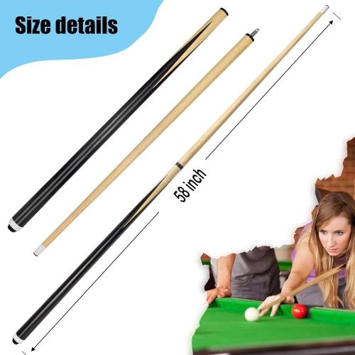 Pool Cue Stick Billairds cue Stick Pool Stick 58 Set of 2/Set of 4 /Set of 4 20OZ for Pool Table,Pool Sticks with 13mm Tip