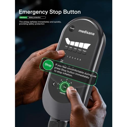 Leg Compression Massager System, Cordless Rechargeable Air Pressure Boots with Multi-Customize Modes, Intensities & Timer, Full Leg Compression for Circulation, Pain Relief, Recovery, etc