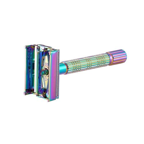 VIKINGS BLADE Safety Razor for Women   5 Swedish Steel Blades. Quick Release Head, Double Edge. Smooth, Reusable, Recyclable (Model: Psyche)