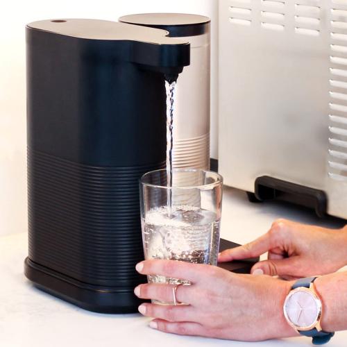 Aquasana Countertop Water Filter System for Drinking Water - Clean Water Machine - Removes 97% of Chlorine from Tap Water - Compact Water Filtration for Kitchen - Filtered Water Dispenser