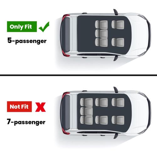 LASFIT Trunk Mat for BMW X5 2026 2025 2024 2023 2022 2021 2020 2019, All Weather TPE Cargo Mats Custom Fit Cargo Liner Front & Rear Trunk liner, Only for 5 Passenger Without Luggage Compartment, Black