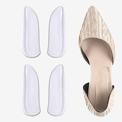 MARS WELLNESS Medial & Lateral Heel Wedge Silicone 2 Pairs - Universal - Adhesive Shoe Insert for Knock Knee Pain, Bow Legs, Foot Alignment - Pronation, Supination