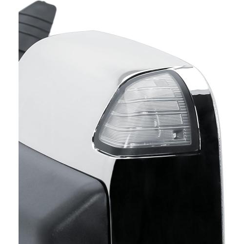 Replacement Driver Left Side Door Towing Mirror Chrome Back Cover Power and Heated Glass with Turn Signal Light and Puddle Light Manual Folding and Temperature Sensor For Ram 1500 2500 3500 2009-2018 ‼️rubber is slightly worn on mirror ‼️