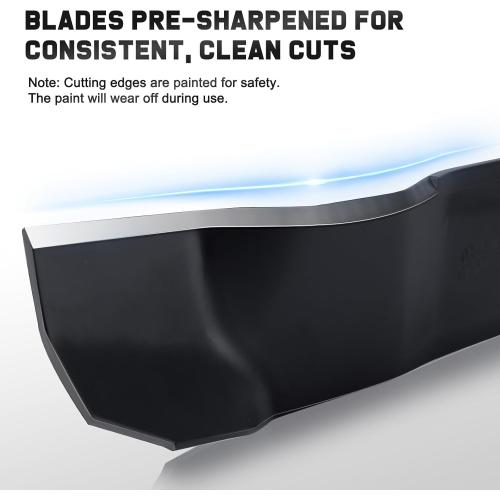 2Pack Black 42 Inch Mulching Blades for Cub Cadet MTD Troy Bilt Bronco 42 Deck Replace 942-0616A 742-0616A 742-0616 942-0616 742-04126 6 Point Star (2 Pack)