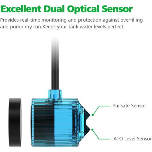 Auto Top Off for Saltwater Aquarium Water ATO System for Both Reef and Fresh Tank - Blue