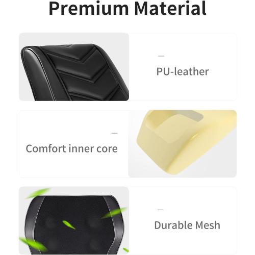 Shiatsu Neck Massager with Heat, 3D Kneading Back Massage Pillow for Pain Relief, Massagers for Neck and Back, Shoulder, Leg, Gifts for Men Women Mom Dad, Stress Relax at Home Office and Car