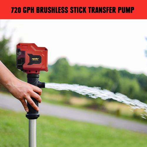 Cordless Stick Water Transfer Pump Compatible with Milwaukee 18V Battery(Tool Only), 720GPH Brushless Stick Utility Pump for Pool Garden Pond