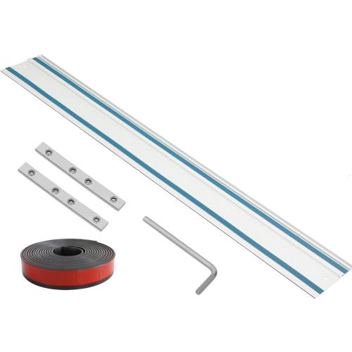 194368-5 55Track saw Guide Rail for Makita.Includes 55 for Makita Guide Rail,2 Rail Connectors and Guide Rails Strip Bar. Track Saw Can't Dance on Guide Rail. (55in guide rail)