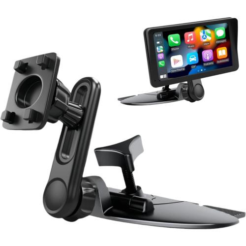 Extended CD Slot Mount for CarPlay Screen Adjustable Arm and 360° Rotating Universal Head 17mm Compatible with in-Car Monitors CD Slot CarPlay Mount