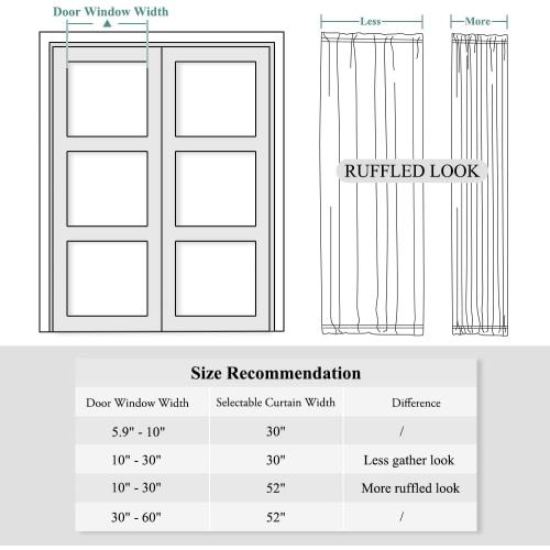 PONY DANCE Side Door Window Curtain for Front Door, French Drape for Small Window Sidelight, White Voile Sheer Rod Pocket Kitchen Curtain with Tieback, 1 Panel, White, 60W X 72L