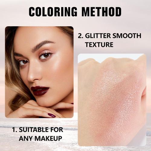 Kaely Dusty Pink Champagne Shimmer Single Eyeshadow Makeup, Rose Gold Neutral Powder Matte Eye Shadow for Older Women, Monochrome Eye Shadow Palette Pigmented Waterproof, Lightweight Blendable, 03