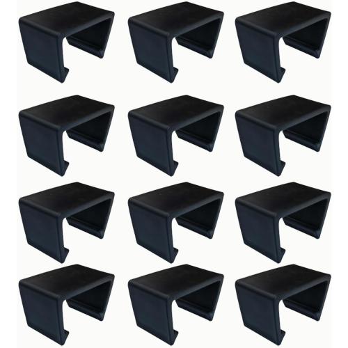 12 Pieces Outdoor Patio Furniture Clips for Wicker Sectional Couch Sofa Furniture Clips Wicker Rattan Furnitures Connector Wicker Chair Clamps Fastener Black