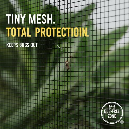 High-Density Magnetic Screen Door Mesh for Home and Patio, Tear Resistant Backdoor Screen Net with Magnetic Closure