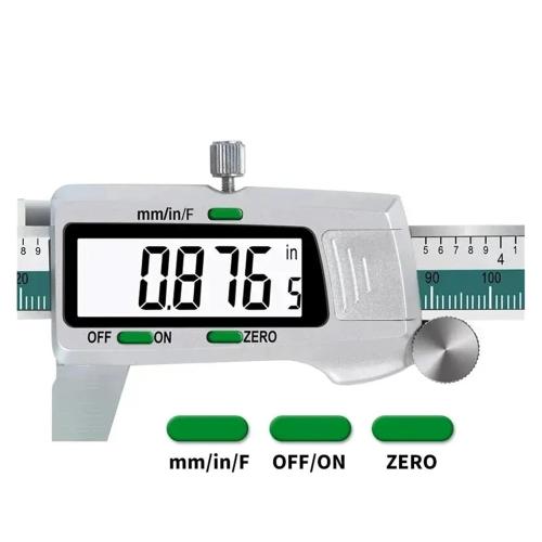 Vernier Caliper Et50 150Mm Digital Caliper Stainless Steel Fraction/Mm/Inch 0.01Mm for Mechanical Components Measure