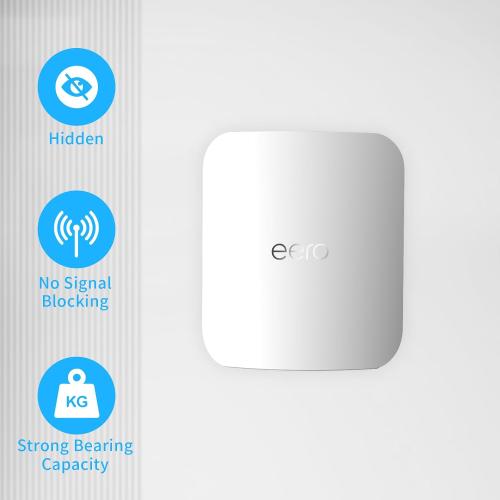 Wall Mount Holder for eero Max 7, No Messy Wires, Space Saving, Wall Stand Bracket Compatible with eero Max 7 Tri-Band Mesh WiFi System (1 Pack)