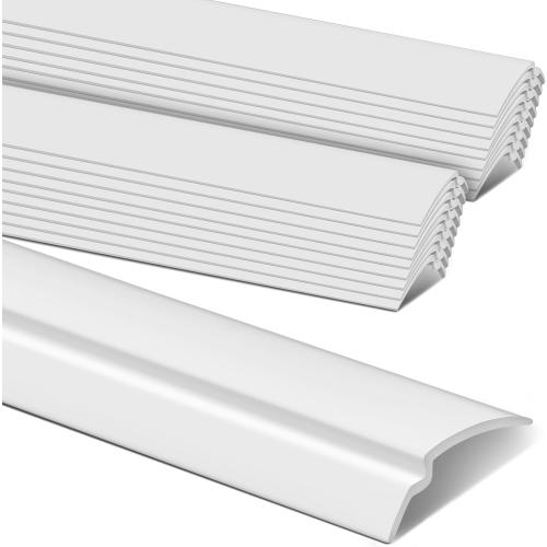 20 Pack Window Glazing 36 Snap in Vinyl Window Glazing Bead Frame Seal Snap Vinyl Trim Weather Resistant for Home Commercial Use (White)