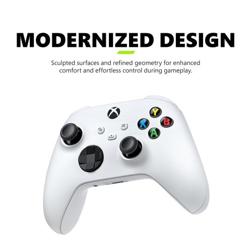 Xbox Wireless Gaming Controller (2025) – Robot White – Play on Xbox, Windows, Android, iOS, FireTV Sticks, Smart TVs, VR Headsets