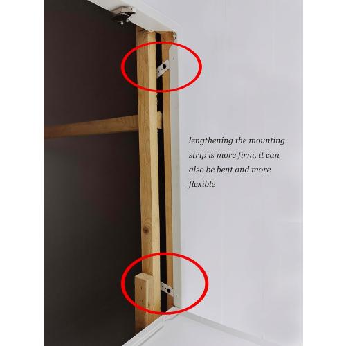 Fengze Steel Access Panel 12 x 12 Inch with 4 Long Fixing Strips White Screwdriver Latch Metal Inspection Door for Wall and Ceiling (300 x 300 mm)