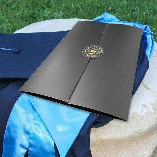 Black Gold Graduation Party Decorations Book,Class of 2025 Congratulations Graduates Signature Guest Book for Congrats Graduation Gifts Party Supplies