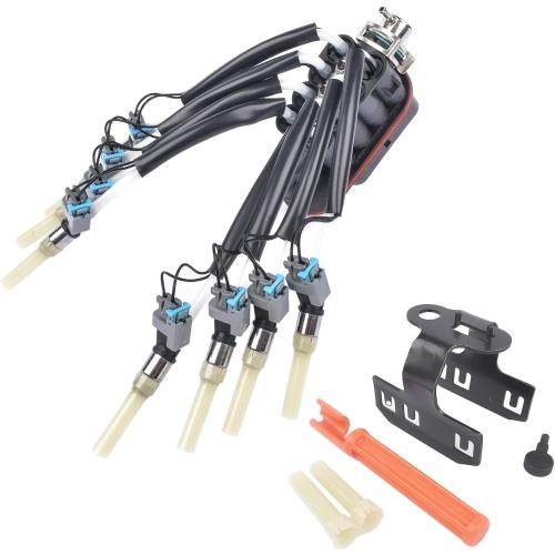 Fuel Spider Injector Assembly W/Bracket Replacement For 1996-02 GM Chevy Pickup Trucks Suburban Express Savana 5.0 5.7 Vortec V8# FJ504 89060440 17114163 25340347 93441235 217-3029