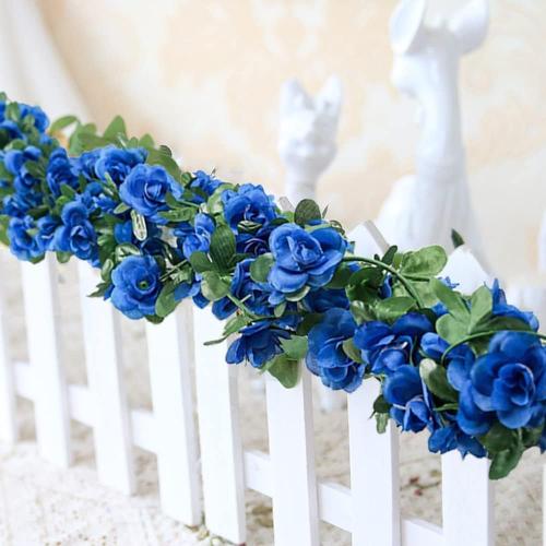 WEISPARK Fake Flowers - 4pcs 32.8 FT Artificial Rose Vine Flower Plants Hanging Rose Ivy for Home Hotel Office Wedding Party Garden Craft Art Décor