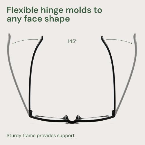 Gaoye  0.5 Reading Glasses Men - Blue Light Blocking Lenses, TR90 Frames, UV400 - Eyeglasses with Clear Vision