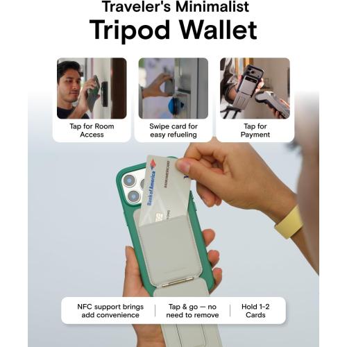 MOFT Trackable Tripod Wallet for Selfie,4-in-1 MagSafe Find My Phone Wallet