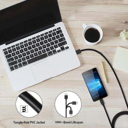 DEEGO Micro USB Cable, 2Pack Extra Long Android Charger Cable 10Ft 6Ft