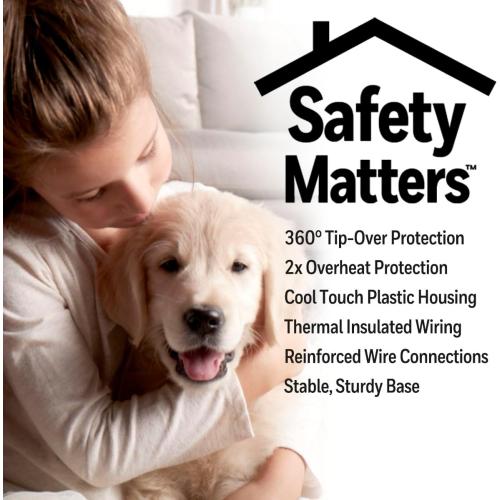 Honeywell Slim Ceramic Tower Heater, Large Room, Black – Easy to Use – Slim Space Heater with Two Heat Settings