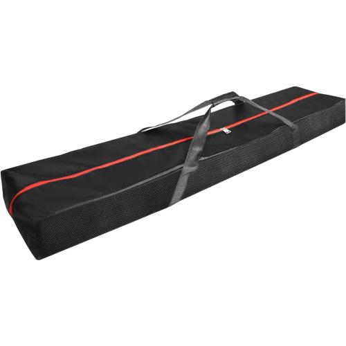 Size 51in Color Black  Tripod Carrying Case, Heavy Duty Tripod Bag with Handles, Full Double Zipper, Inner Pocket, Padded Carry Case for Pipe and Drape Kit, Light, Speaker, Mic Stand