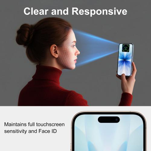 BossKiss for iPhone 17 pro max Screen Protector 6.3 inch, [TOP 9H  Hardness] [Military Grade Shatter Protection] [Sensitive Touch] [Easy Installation] [HD Clear] Full Coverage Tempered Glass 2 Pack