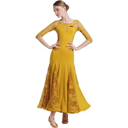 Size S Ballroom Dance Competition Dress Party Clothes Standard Women Modern Dance Performance Stage Wear