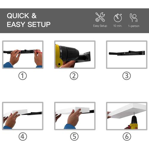 QEEIG Floating Shelves for Wall 23.6 Long - Wall Mounted Shelf Bathroom Kitchen Living Room Bedroom Farmhouse Home Decor Display Bookshelf Large 23.6 x 9.3 inch Set of 2, Rustic Brown (008-60BN)