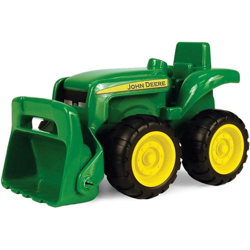 TOMY John Deere Vehicle Set - Includes Dump Truck Toy and Tractor Toy with Loader - Kids Outdoor Toys - Kids Construction and Sandbox Toys - 6 Inches - 2 Count - Ages 18 Months and Up