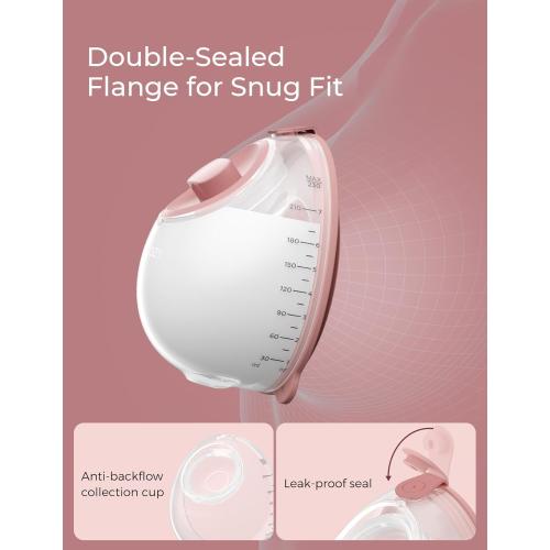 Momcozy Original V1 Pro/V2 Pro Breast Pump Replacement Accessories,Milk Collection Cups Only for Momcozy V1 Pro/V2 Pro, 2 Pack