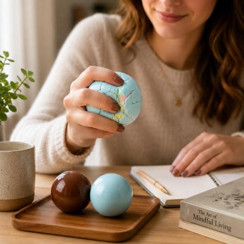 2 PCS Wax Cracking Squishy, Crunchy Stress Ball with Satisfying Crackling Sound for Stress Relief, Desk Display and Sensory Relaxation, in Chocolate Brown and Macaron Colors