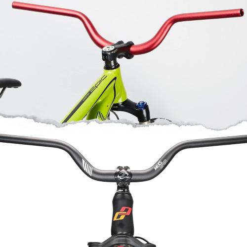 Mixsuper Mountain Bike High Riser Handlebar 31.8mm Length 720mm Rise 90mm Aluminium Alloy MTB Handlebar Black
