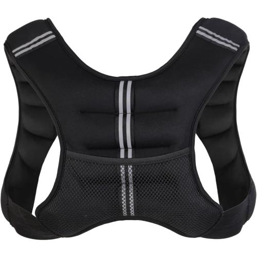 RUNmax 20LBS - 150LBS Adjustable Weighted Vest Wtih Shoulder Pads Option for Men and Women
